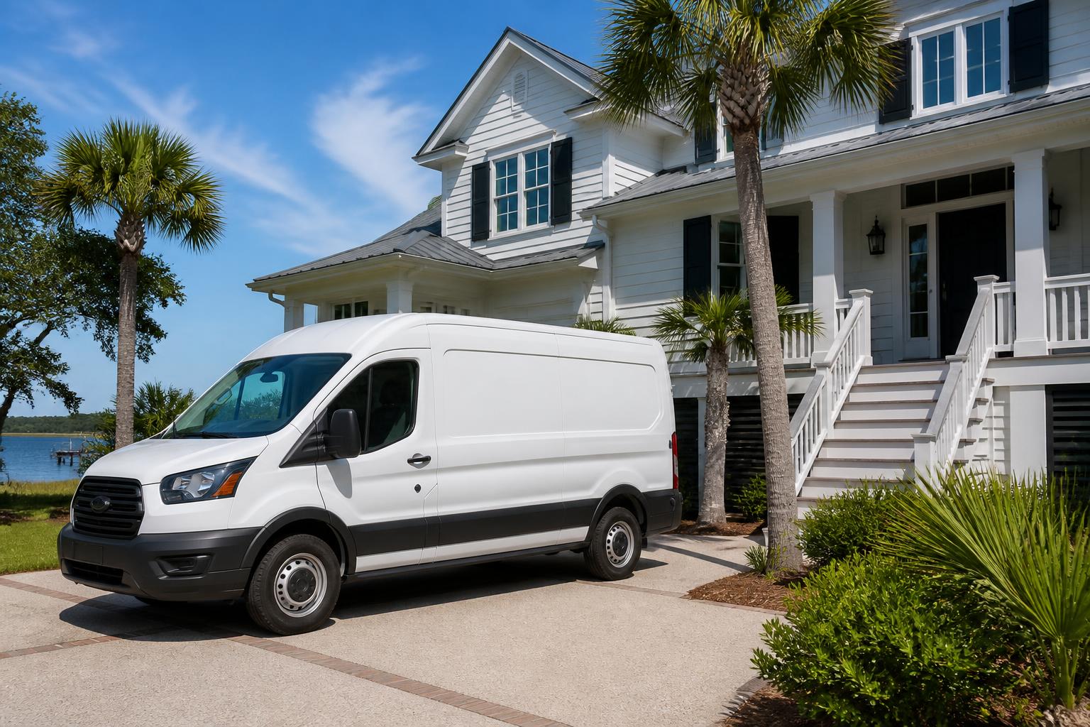 Riverwatch Garage Door Repair service van in a Martinez driveway